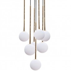 Φωτιστικό Κρεμαστό 7xG9 230V Μαύρο-Χρυσαφί ALI 003064-024503